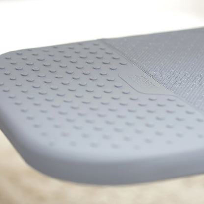 UAE laundry room-Close-up of a gray shoe sole with textured surface