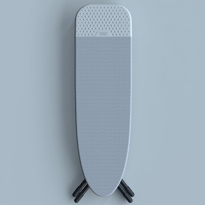 UAE laundry room-Gray ironing board with textured surface on a light gray background
