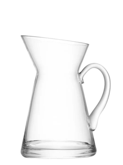 Flower Jug Vase H26cm Clear