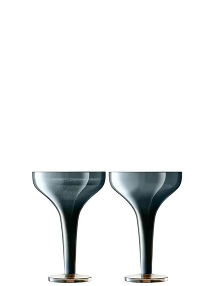 Epoque Champagne Glass Saucer 150ml Lustre 2pcs