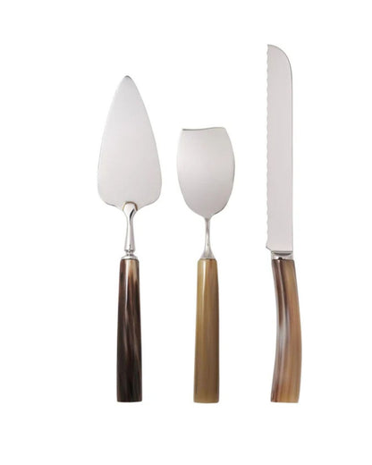 Cake Cutlery Set in Natural Horn