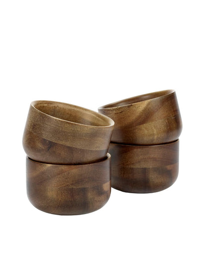 Tea Cup Wood Set of 4