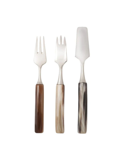 Set of 3 Natural Dessert Cutlery