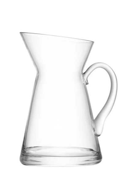 Flower Jug Vase H26cm Clear