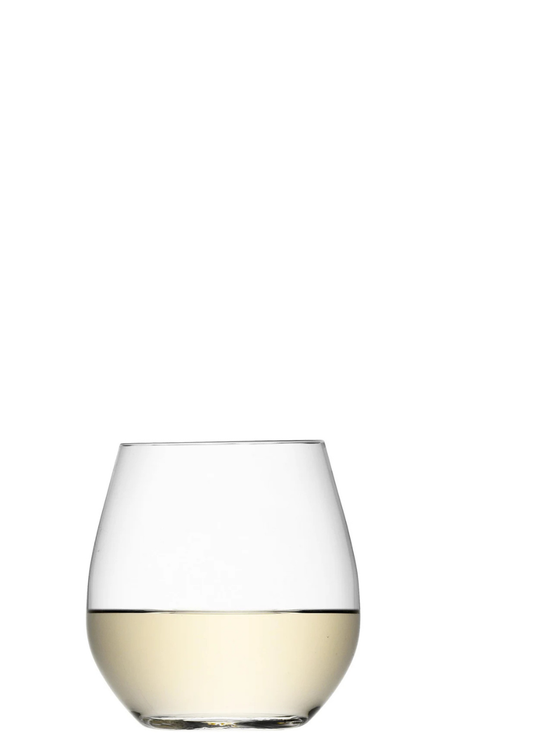 White Wine  Glass 370ml Clear  x 2