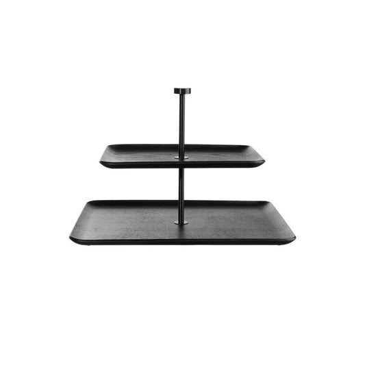 ASA Wood 2-Tier Rectangular Etagere