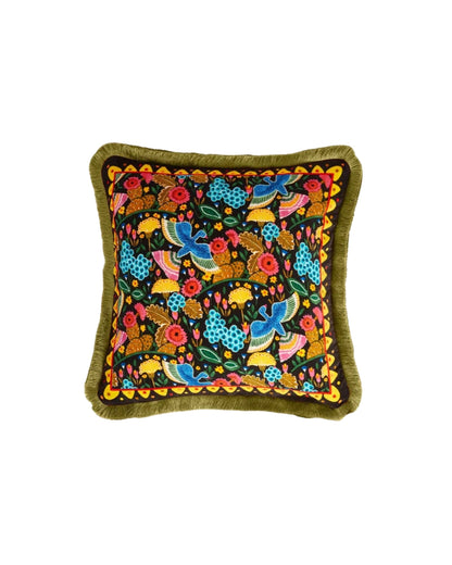 Colombo Black Velvet Cushion