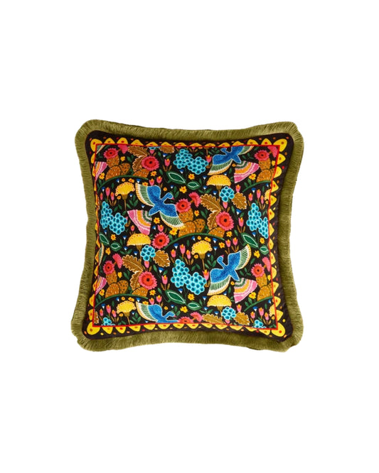 Colombo Black Velvet Cushion