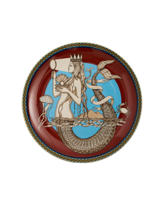 Mermaid Bordeaux Decorative Plate