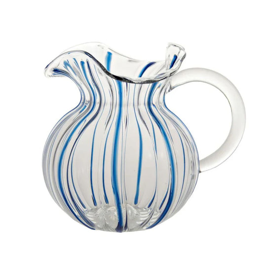 Torcello Blue Striped Pitcher