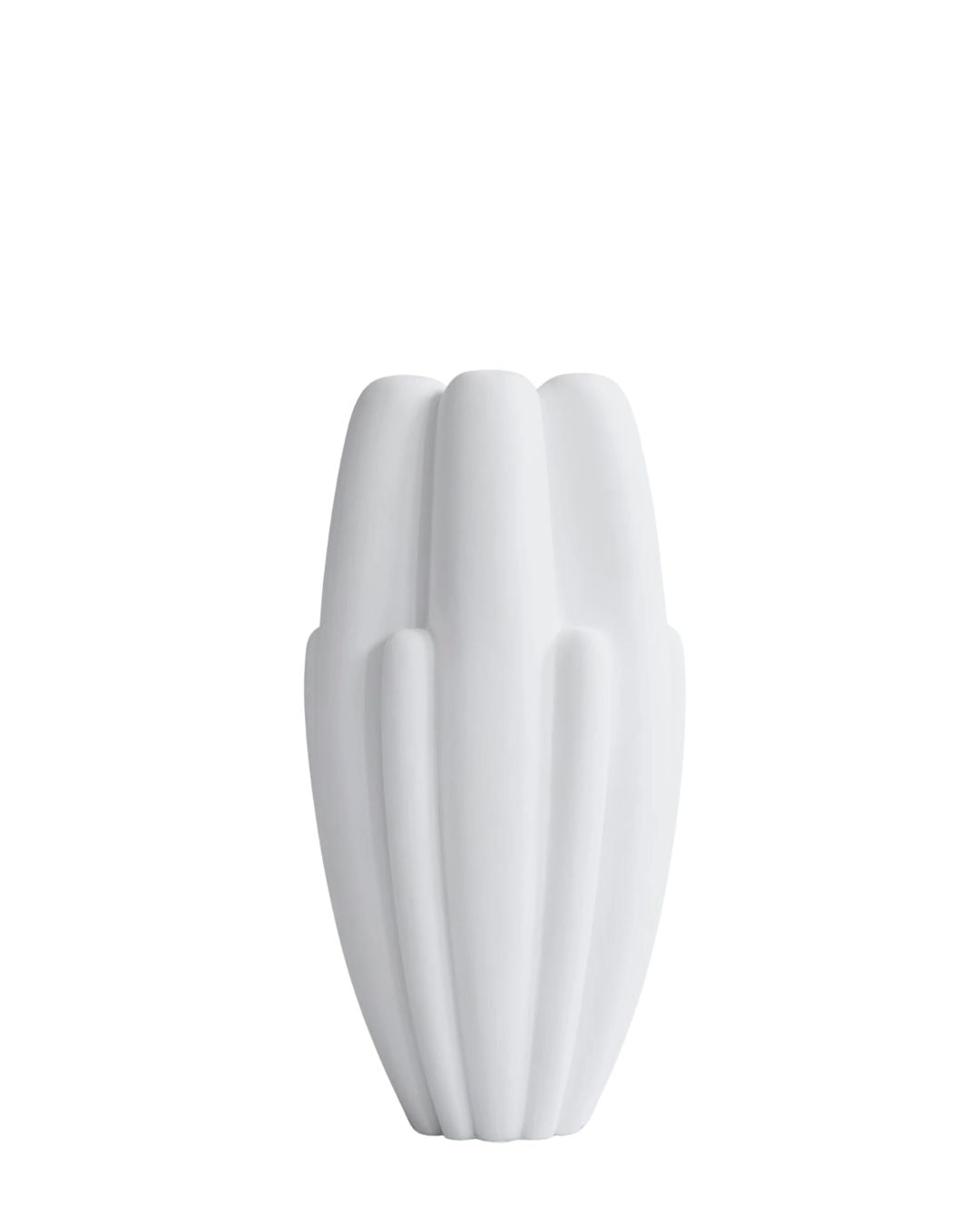 Bloom Vase Slim Big  Bone White