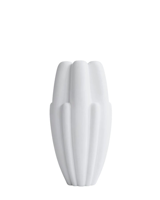 Bloom Vase Slim Big  Bone White