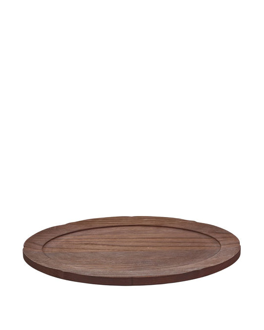 Tray Oval Dark Brown Silhouette
