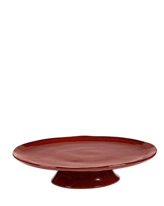 Large Plate Venetian Red La Mère