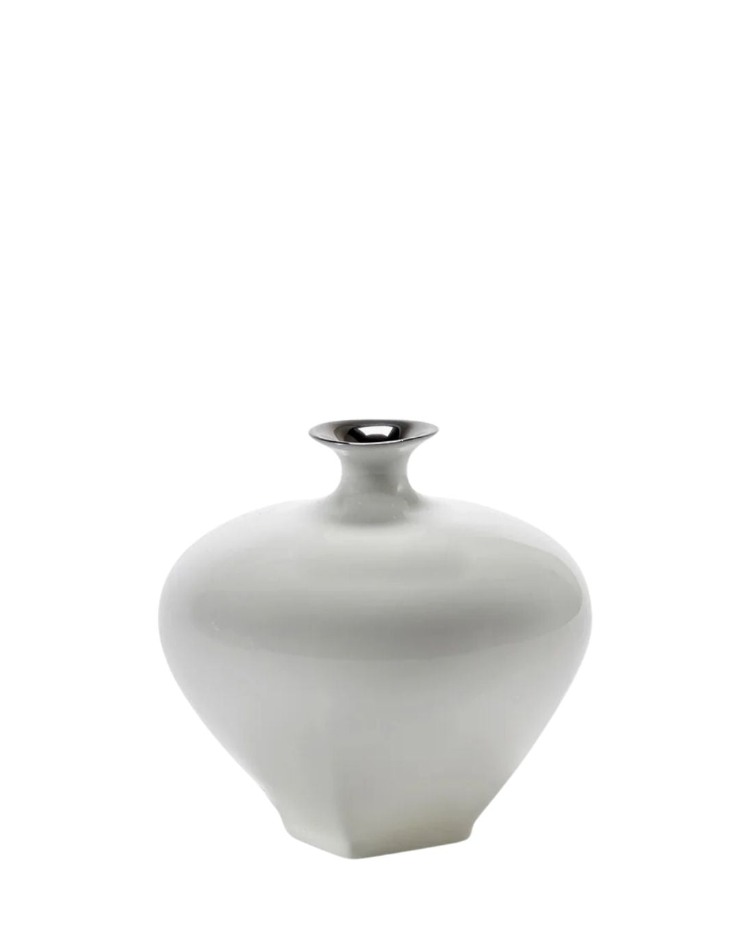 Vase White Silver Josephine