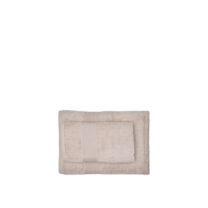 Verona Towel Set-Set of beige bath towels on a white background