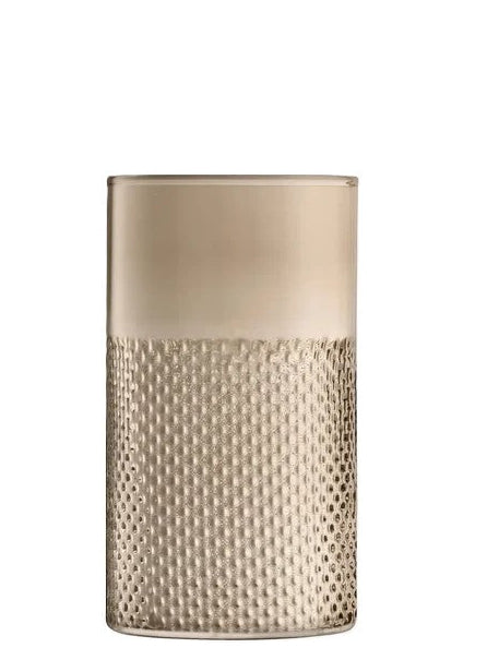 Wicker Vase/Lantern H25cm Taupe