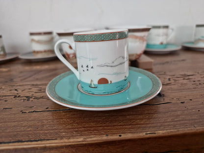 Majan Collection Cups and Saucer Set of 6