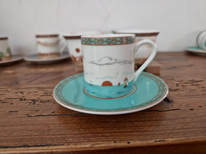 Majan Collection Cups and Saucer Set of 6