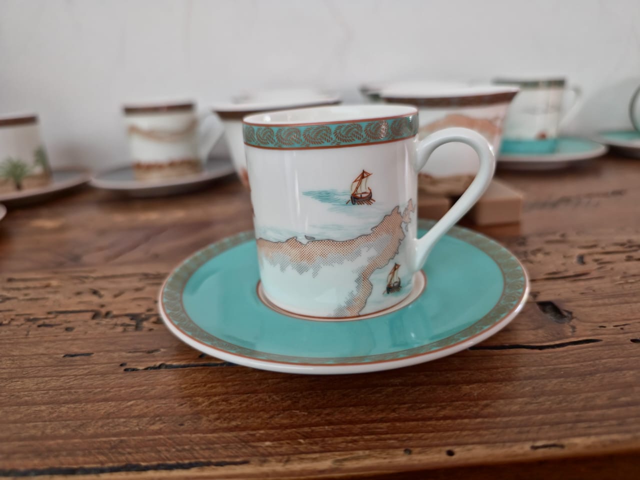 Majan Collection Cups and Saucer Set of 6