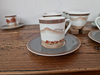 Majan Collection Cups and Saucer Set of 6