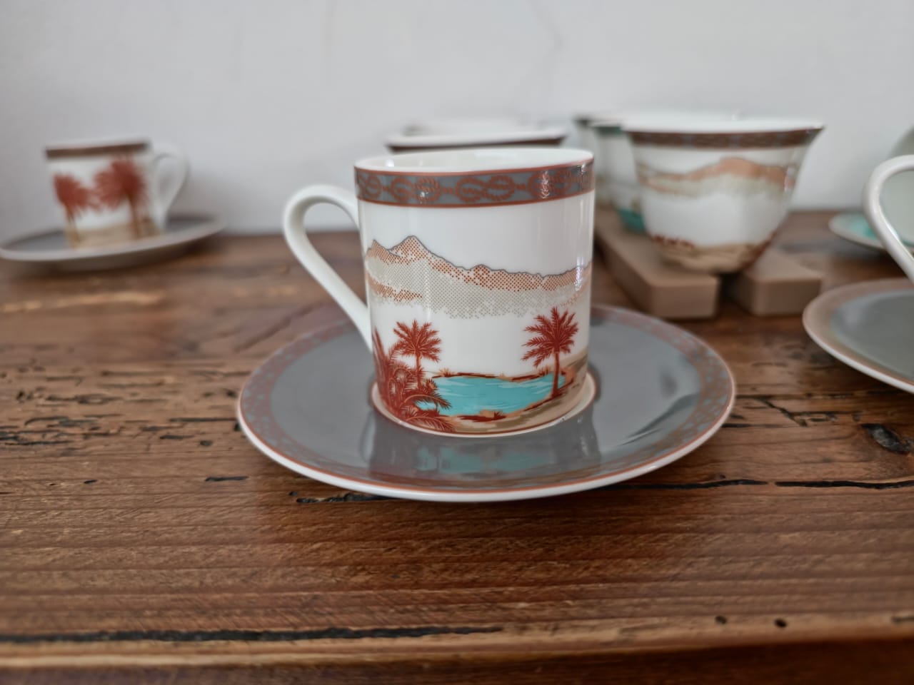 Majan Collection Cups and Saucer Set of 6