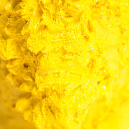 Lava Vase - Matt Yellow And Blue