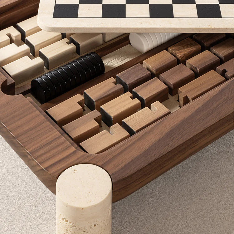 Mocambo Chess Draughts Game Set Design