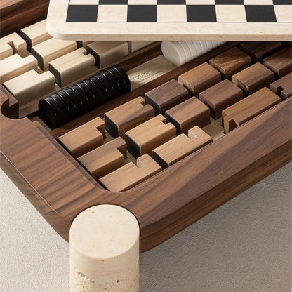 Mocambo Chess Draughts Game Set Design
