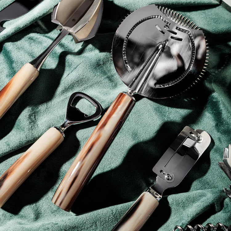 Set of 5 Bar Tools with Horn handles