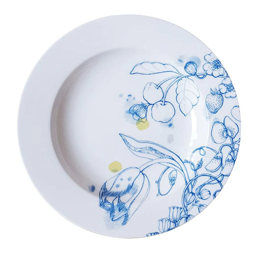 Blue Summer soup plate #1