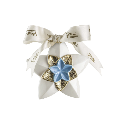 Turquoise Star Christmas Bauble