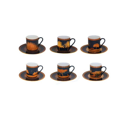 Blue Moon Cups & Saucer