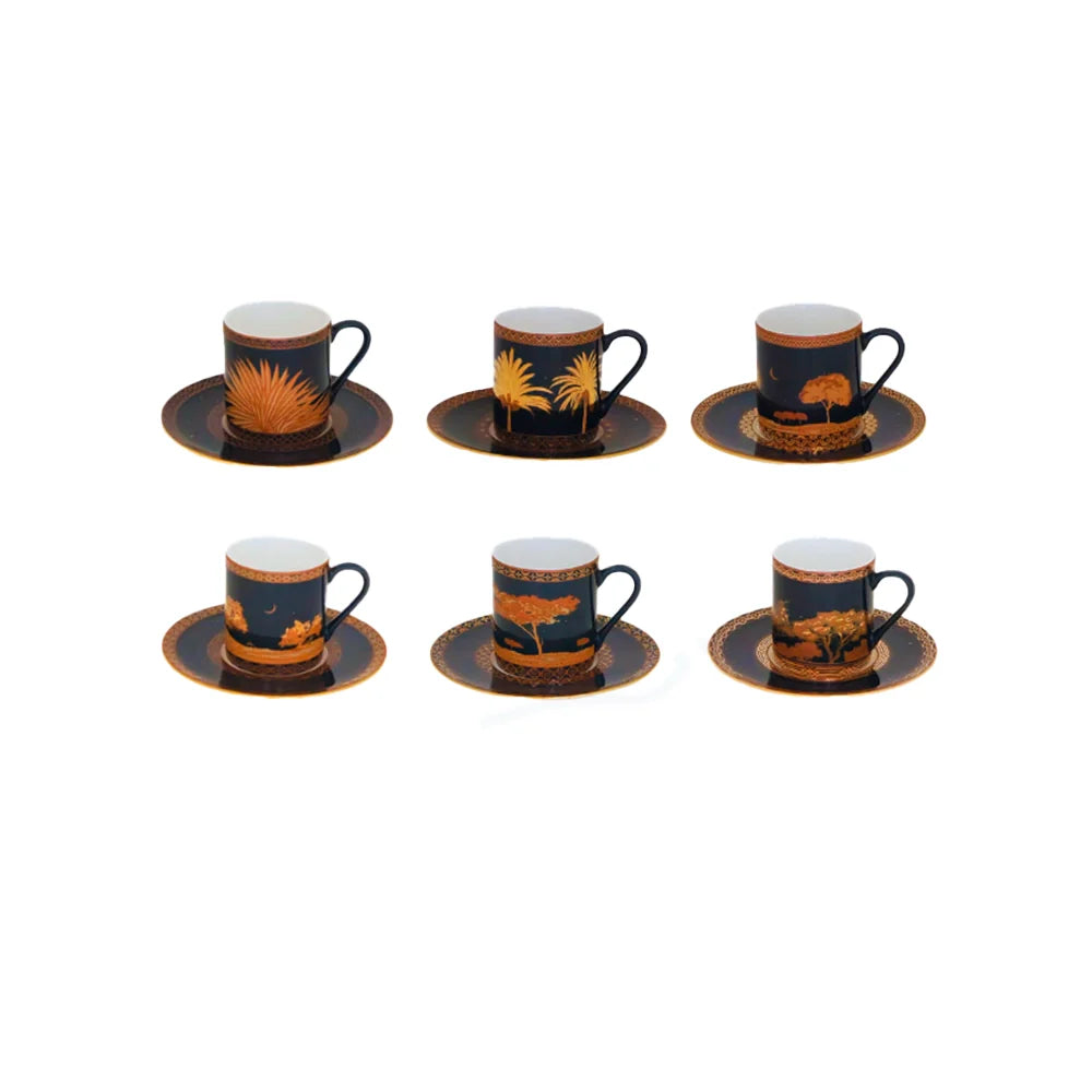 Blue Moon Cups & Saucer