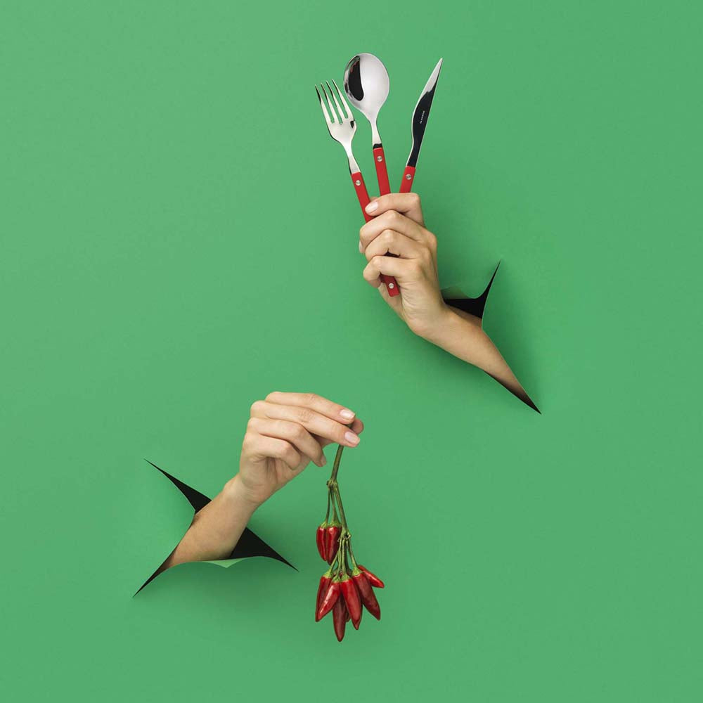 Bugatti Allegra Dinner Spoon, Red