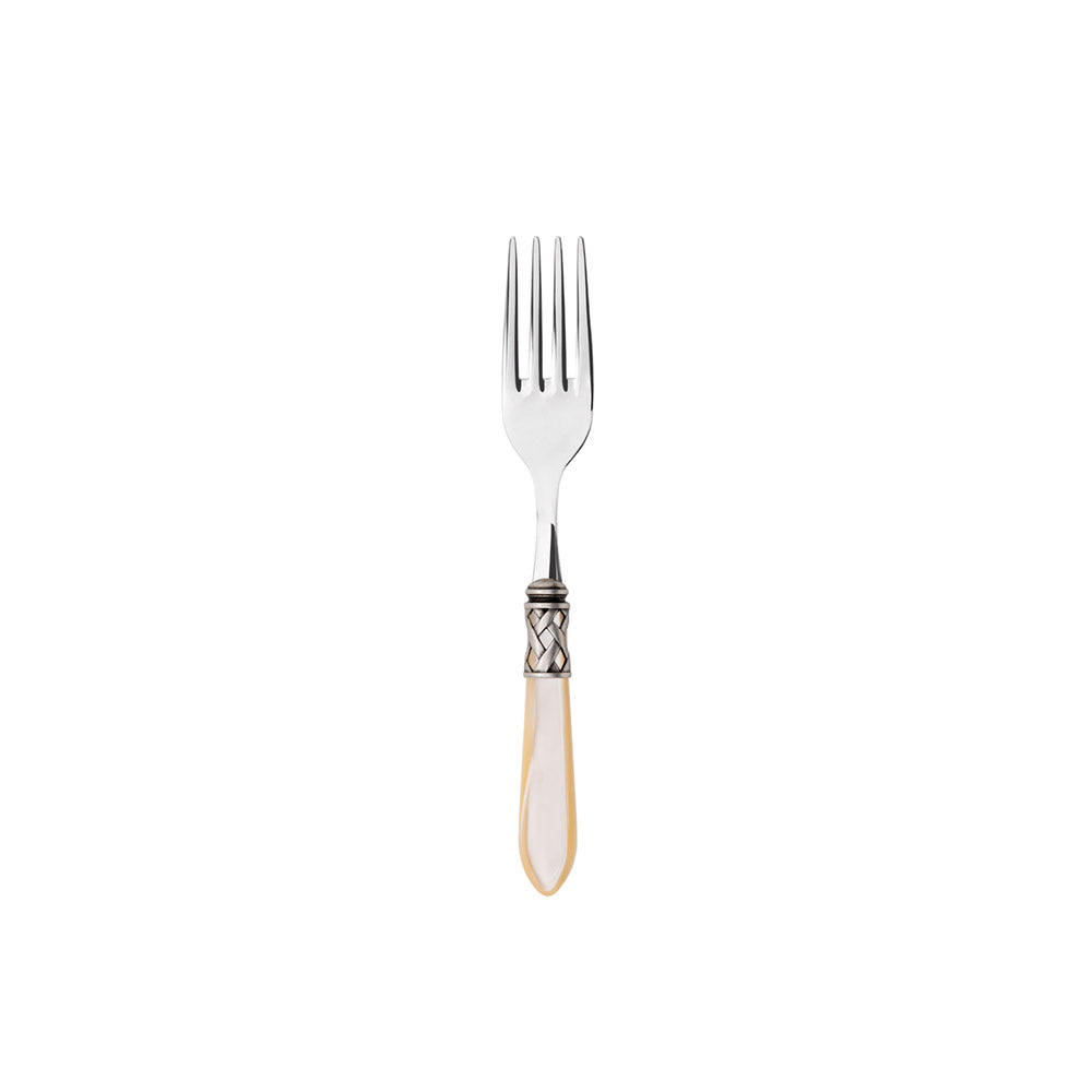 Aladdin Old Silver Plated Serving Fork, Ivory