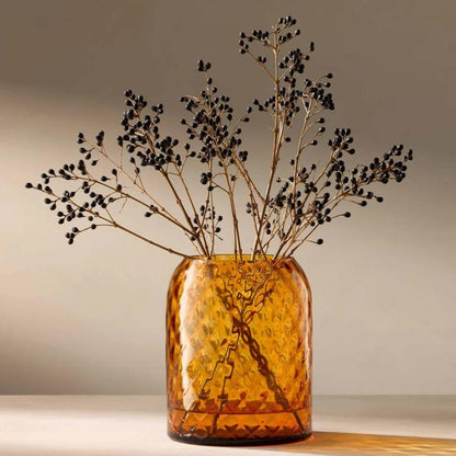 Dapple Vase Lantern  Sun Amber