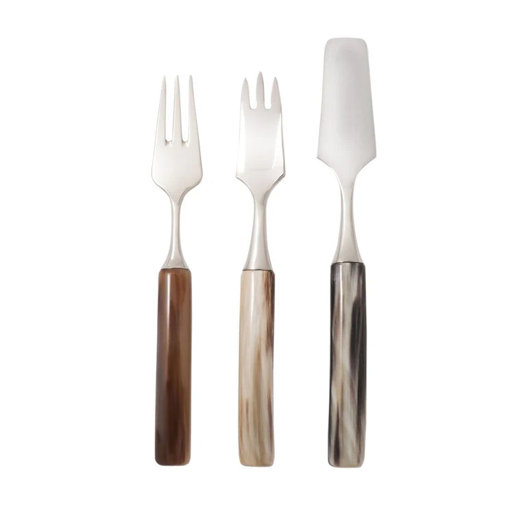Set of 3 Natural Dessert Cutlery
