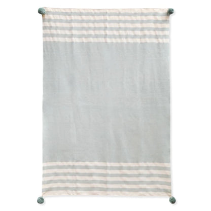 Mint Stripes Throw