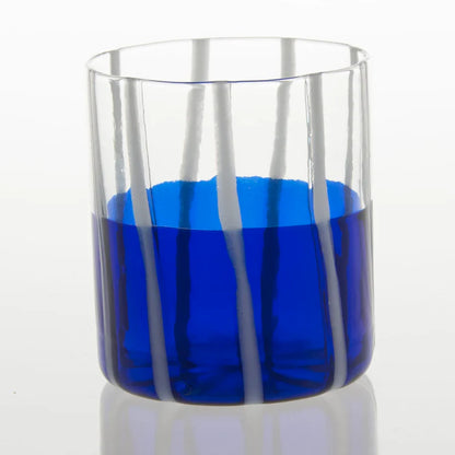 Blue & Transparent Mezzo & Mezzo Glass
