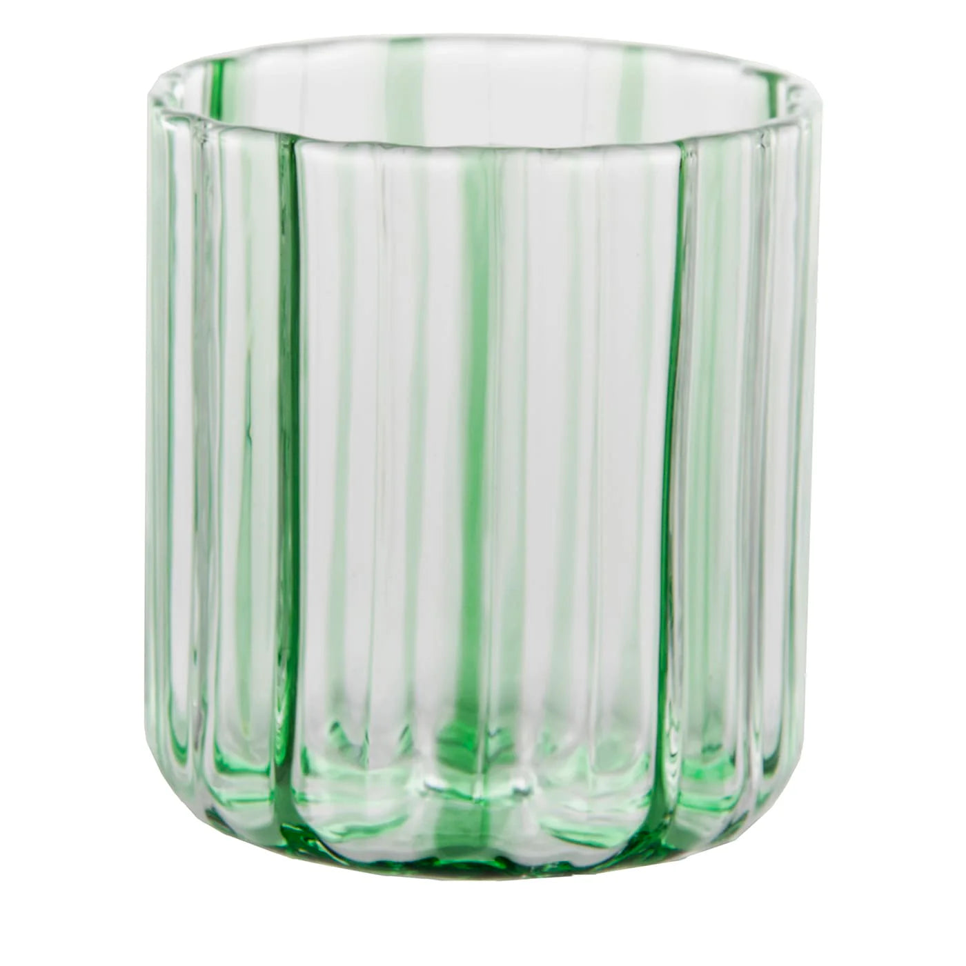 Green Stripes Glass