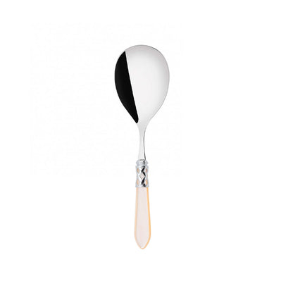 Bugatti Aladdin Chromed Ring Rice Spoon, Ivory