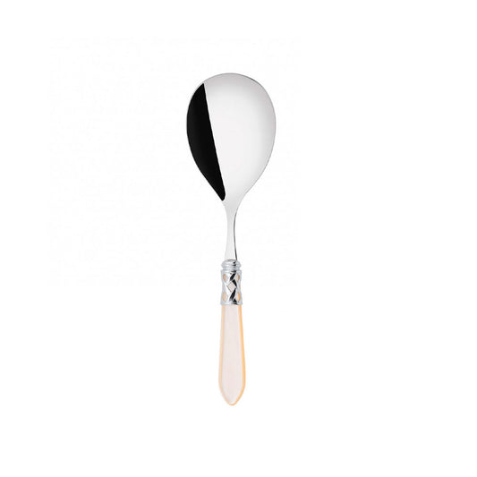 Bugatti Aladdin Chromed Ring Rice Spoon, Ivory