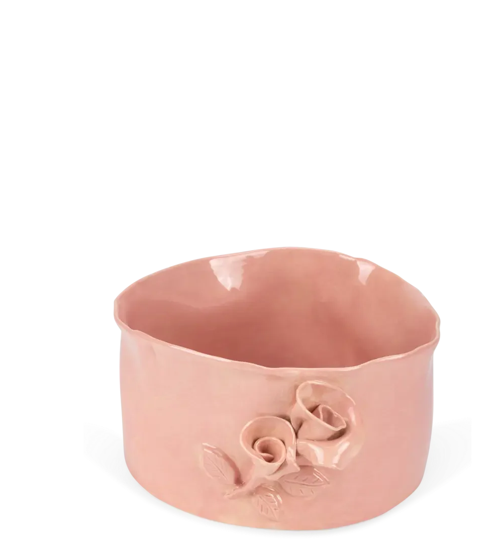 Flower Crafted Salad Bowl