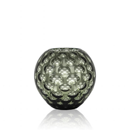 Grey Smoke Kugel Vase
