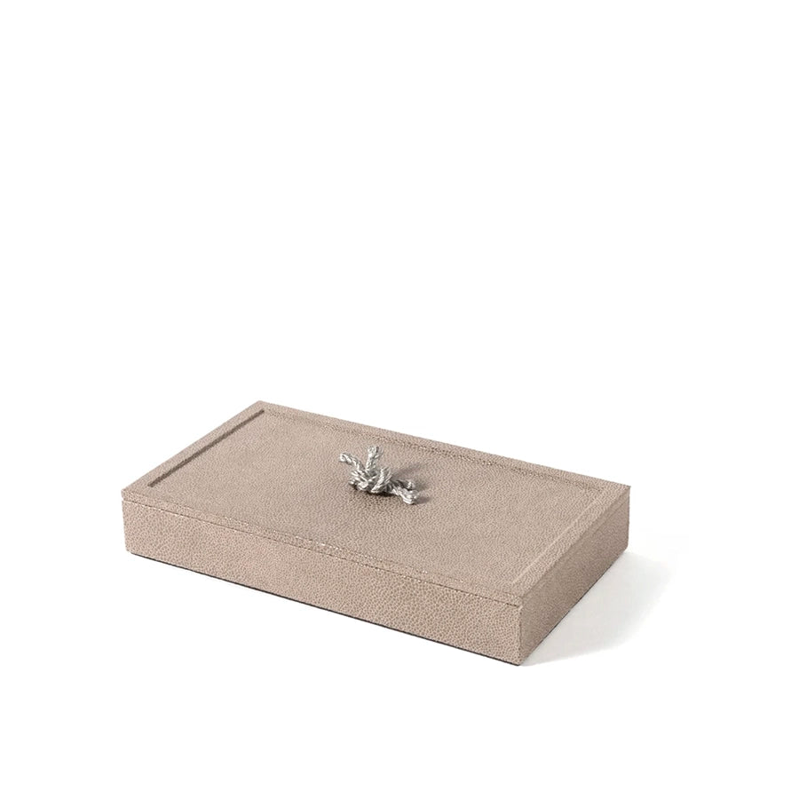 Thalia Rectangular Box Taupe