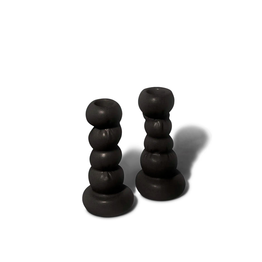 Set Of 2 Ceramic Candlestick
