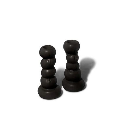 Set Of 2 Ceramic Candlestick