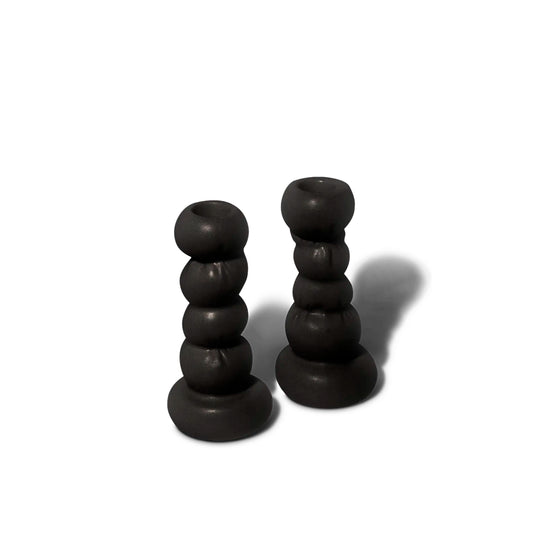 Set Of 2 Ceramic Candlestick