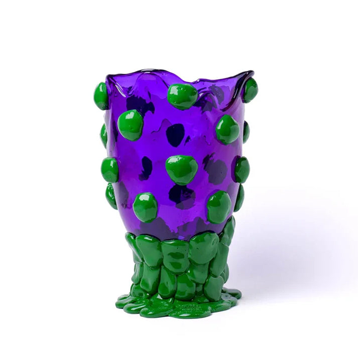 Nugget Vase - Clear Purple, Matt Green